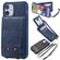 iPhone 12 mini Vertical Flip Wallet Shockproof Back Cover Protective Case with Holder & Card Slots & Lanyard & Photos Frames  - Blue