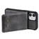 iPhone 12 mini Vertical Flip Wallet Shockproof Back Cover Protective Case with Holder & Card Slots & Lanyard & Photos Frames  - Grey