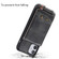 iPhone 12 mini Vertical Flip Wallet Shockproof Back Cover Protective Case with Holder & Card Slots & Lanyard & Photos Frames  - Coffee