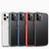 iPhone 12 mini Skin Feel Frosted PC + TPU Shockproof Case with Color Button  - Black