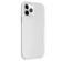 iPhone 12 mini Skin Feel Frosted PC + TPU Shockproof Case with Color Button  - White