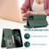 iPhone 12 mini Skin-feel Crazy Horse Texture Zipper Wallet Bag Horizontal Flip Leather Case with Holder & Card Slots & Wallet & Lanyard  - Dark Green