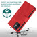 iPhone 12 mini Skin-feel Crazy Horse Texture Zipper Wallet Bag Horizontal Flip Leather Case with Holder & Card Slots & Wallet & Lanyard  - Red