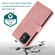iPhone 12 mini Skin-feel Crazy Horse Texture Zipper Wallet Bag Horizontal Flip Leather Case with Holder & Card Slots & Wallet & Lanyard  - Rose Gold
