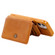 iPhone 12 mini Zipper Shockproof Protective Case with Card Slots & Bracket & Photo Holder & Wallet Function  - Brown