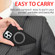 iPhone 12 mini Cross Texture Embossing Magnetic PU + TPU Protective MagSafe Case  - Black