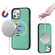 iPhone 12 mini Cross Texture Embossing Magnetic PU + TPU Protective MagSafe Case  - Mint Green