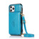 iPhone 12 mini Multi-functional Cross-body Card Bag TPU+PU Back Cover Case with Holder & Card Slot & Wallet  - Blue