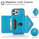 iPhone 12 mini Multi-functional Cross-body Card Bag TPU+PU Back Cover Case with Holder & Card Slot & Wallet  - Blue