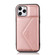 iPhone 12 mini Multi-functional Cross-body Card Bag TPU+PU Back Cover Case with Holder & Card Slot & Wallet  - Rose Gold