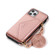 iPhone 12 mini Multi-functional Cross-body Card Bag TPU+PU Back Cover Case with Holder & Card Slot & Wallet  - Rose Gold