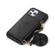 iPhone 12 mini Multi-functional Cross-body Card Bag TPU+PU Back Cover Case with Holder & Card Slot & Wallet  - Black