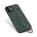 iPhone 12 mini Top Layer Cowhide Shockproof Protective Case with Wrist Strap Bracket - Green