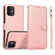 iPhone 12 mini Calf Texture 2 in 1 Detachable Magnetic Back Cover Horizontal Flip Leather Case with Holder & Card Slots & Wallet & Photo Frame  - Rose Gold