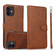 iPhone 12 mini Calf Texture 2 in 1 Detachable Magnetic Back Cover Horizontal Flip Leather Case with Holder & Card Slots & Wallet & Photo Frame  - Brown