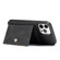 iPhone 12 mini JEEHOOD Retro Magnetic Detachable Protective Case with Wallet & Card Slot & Holder  - Black