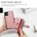 iPhone 12 mini JEEHOOD RFID Blocking Anti-Theft Wallet Phone Case  - Pink