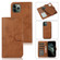 iPhone 12 mini KLT888-2 Retro 2 in 1 Detachable Magnetic Horizontal Flip TPU + PU Leather Case with Holder & Card Slots & Photo Frame & Wallet - Brown