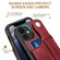 iPhone 12 mini Suteni 215 Wrist Strap PU Phone Case  - Red