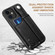 iPhone 12 mini Suteni 215 Wrist Strap PU Phone Case  - Black