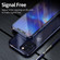 iPhone 12 mini Double Sides Tempered Glass Magnetic Adsorption Metal Frame HD Screen Case  - Light Purple
