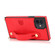 iPhone 12 mini PU+TPU Shockproof Protective Case with Crossbody Lanyard & Holder & Card Slot & Wrist Strap  - Red