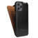 iPhone 12 mini Fierre Shann Retro Oil Wax Texture Vertical Flip PU Leather Case  - Black