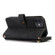iPhone 12 mini Dream 9-Card Wallet Zipper Bag Leather Phone Case - Black