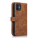 iPhone 12 mini Dream 9-Card Wallet Zipper Bag Leather Phone Case - Brown