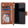 iPhone 12 mini Multifunctional Retro Frosted Horizontal Flip Leather Case with Card Slot & Holder & Zipper Wallet & Photo Frame & Lanyard - Brown