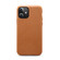 iPhone 12 mini Lamb Grain PU Back Cover Phone Case - Brown