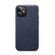 iPhone 12 mini Lamb Grain PU Back Cover Phone Case - Navy Blue