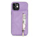 iPhone 12 mini Zipper Card Holder Phone Case  - Purple