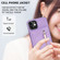 iPhone 12 mini Zipper Card Holder Phone Case  - Purple