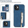 iPhone 12 mini Zipper Card Holder Phone Case  - Blue