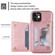 iPhone 12 mini Zipper Card Holder Phone Case  - Rose Gold