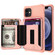 iPhone 12 mini Zipper Wallet Card Bag PU Back Case  - Rose Gold