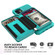 iPhone 12 mini Zipper Wallet Card Bag PU Back Case  - Green