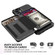 iPhone 12 mini Zipper Wallet Card Bag PU Back Case  - Black