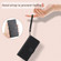 iPhone 12 mini Plain Weave Cowhide Genuine Leather Phone Case  - Black