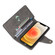iPhone 12 mini Rivet Buckle 9 Cards Three Fold Leather Phone Case  - Grey