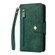 iPhone 12 mini Rivet Buckle 9 Cards Three Fold Leather Phone Case  - Green