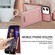 iPhone 12 mini N.BEKUS Vertical Flip Card Slot RFID Phone Case  - Rose Gold