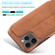 iPhone 12 mini LC.IMEEKE Hon Ancient Series Horizontal Flip Leather Case with Holder & Card Slot - Brown