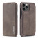 iPhone 12 mini LC.IMEEKE Hon Ancient Series Horizontal Flip Leather Case with Holder & Card Slot - Coffee