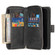 iPhone 12 mini Zipper Wallet Bag Horizontal Flip PU Leather Case with Holder & 9 Card Slots & Wallet & Lanyard & Photo Frame - Black