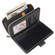 iPhone 12 mini Zipper Wallet Bag Horizontal Flip PU Leather Case with Holder & 9 Card Slots & Wallet & Lanyard & Photo Frame - Black