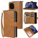 iPhone 12 mini Zipper Wallet Bag Horizontal Flip PU Leather Case with Holder & 9 Card Slots & Wallet & Lanyard & Photo Frame - Brown