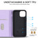 iPhone 12 mini Rhombic MagSafe RFID Anti-Theft Wallet Leather Phone Case - Purple