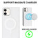 iPhone 12 mini Rhombic MagSafe RFID Anti-Theft Wallet Leather Phone Case - White